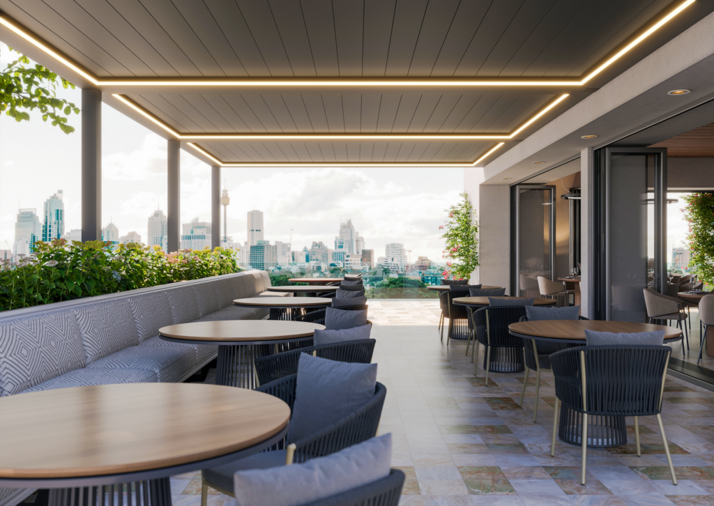 Pergola bioclimática retráctil Albert Genau en Madrid instalada por Ceinex